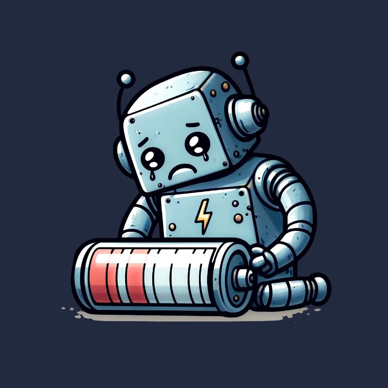 Robot Weak Battery Robo-Problems