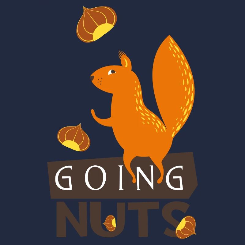 Going nuts- Eichhörnchen dreht durch verrückt irre