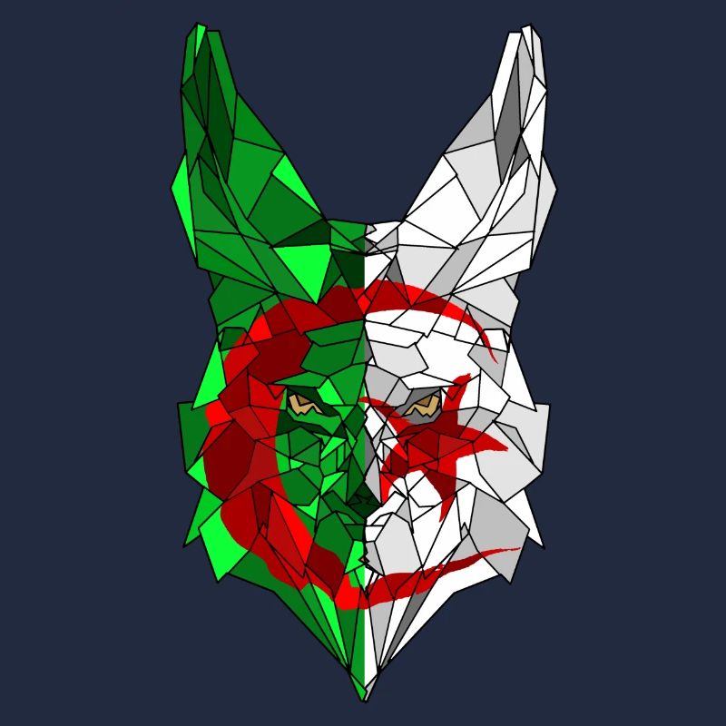 Fennec und die Flagge Algeriens in der Polysphäre 3