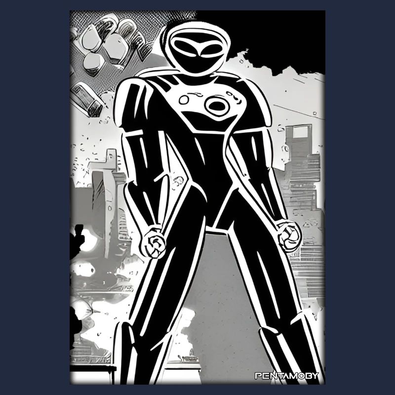 Roboter Comic Zukunft Cyborg Maschine Technik