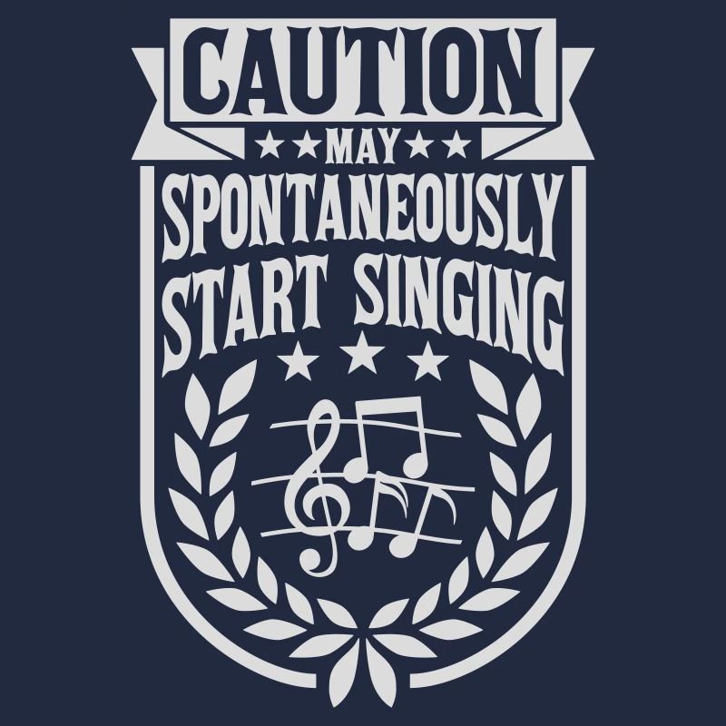 may spontaneously start singing