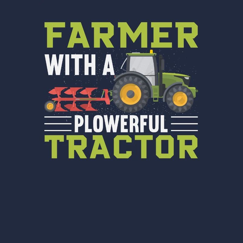 Bauer mit einem schicken Traktor