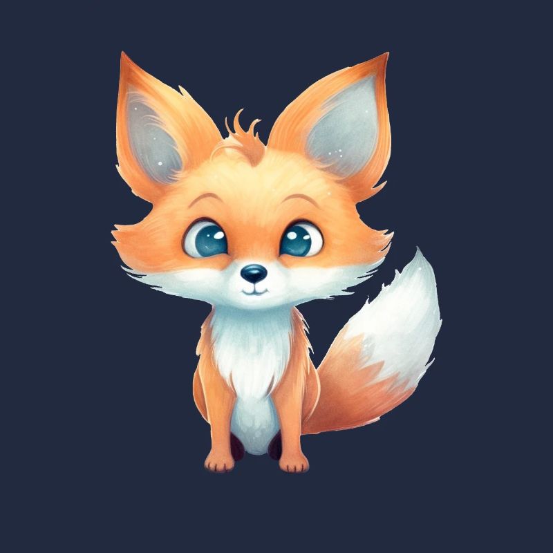 Fuchs Putzig Waldtier Wasserfarben