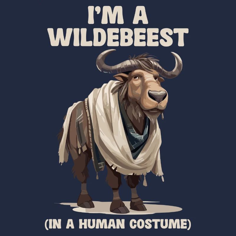 Ich Bin Ein Gnu Witziges Halloween Kostüm Gnu