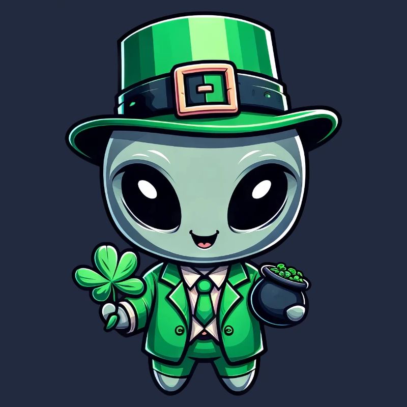 Conception de célébration extraterrestre extraterrestre de la Saint-Patrick