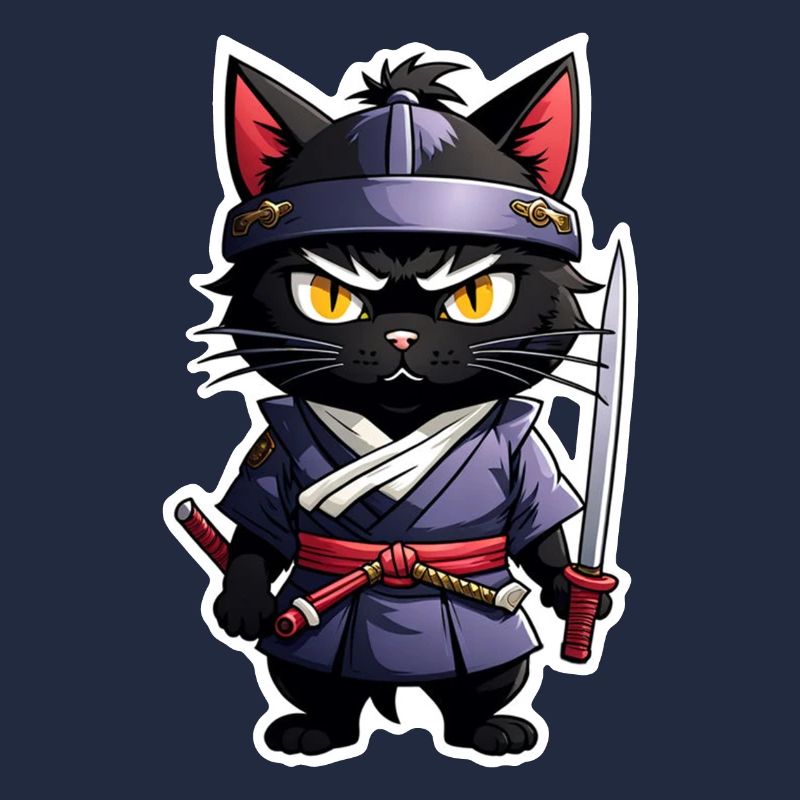 Ninja Cat - Samurai Kitten