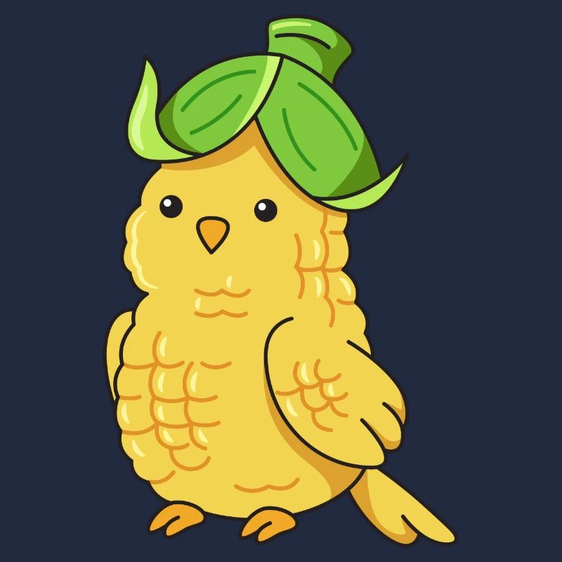 Canary Corn Design for Bird Lovers