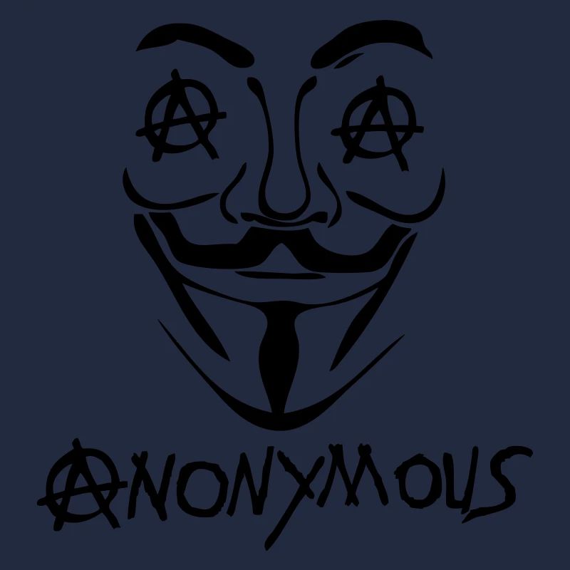logo anarchy anonymous masque