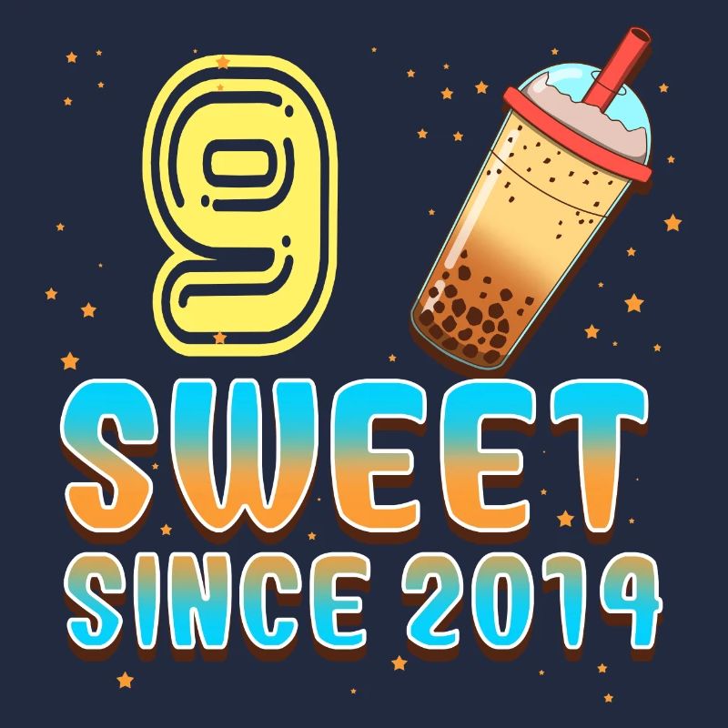 9th Birthday Bubble Tee