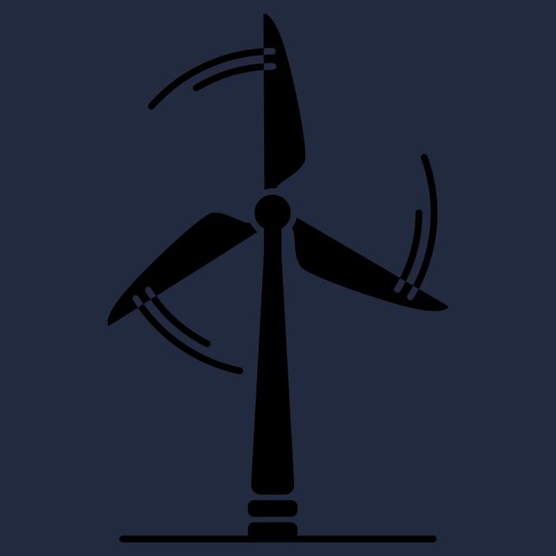 Silhouette d’éolienne