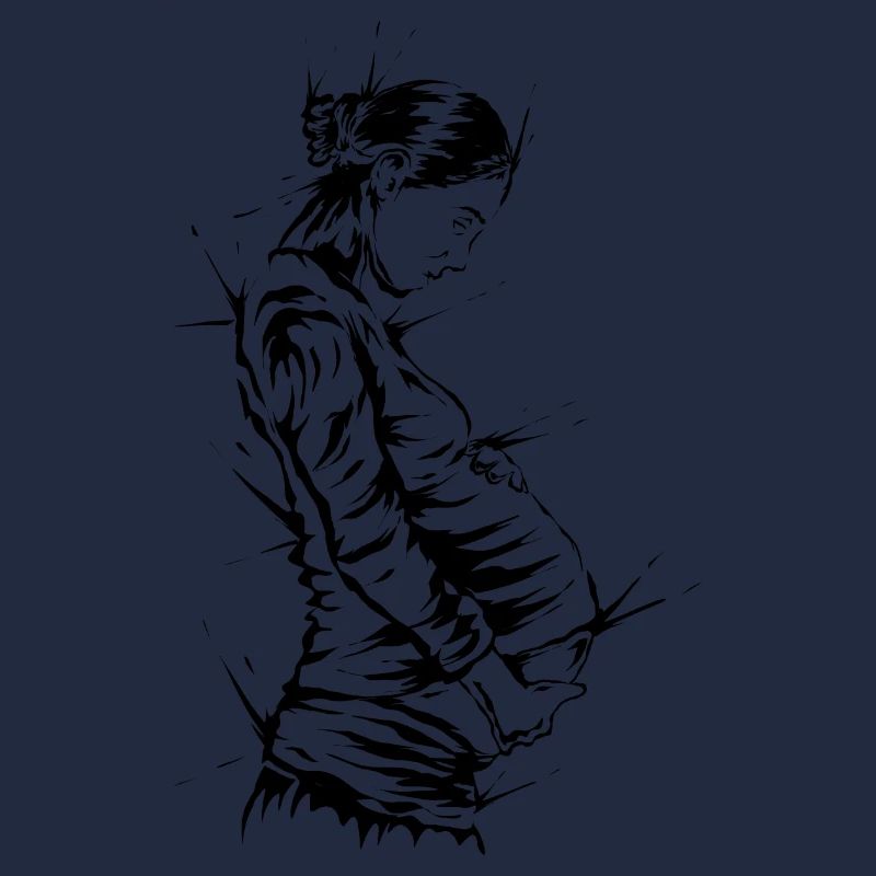 Femme enceinte avec ventre de bébé