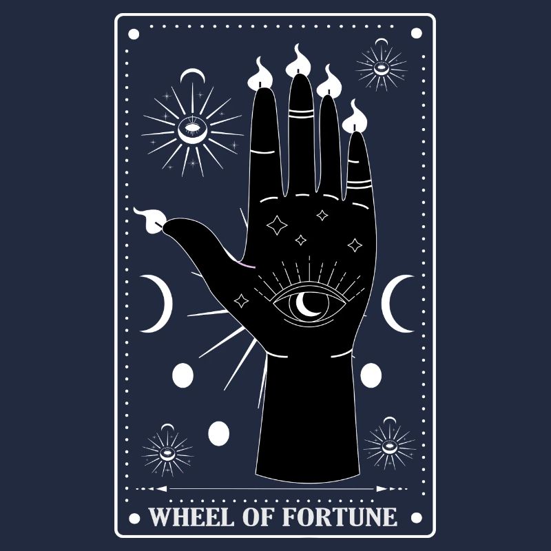 Gothique - Roue de la Fortune - Conception de cartes de tarot