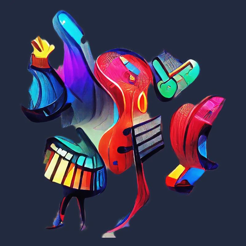 Abstrakte Musikinstrumente