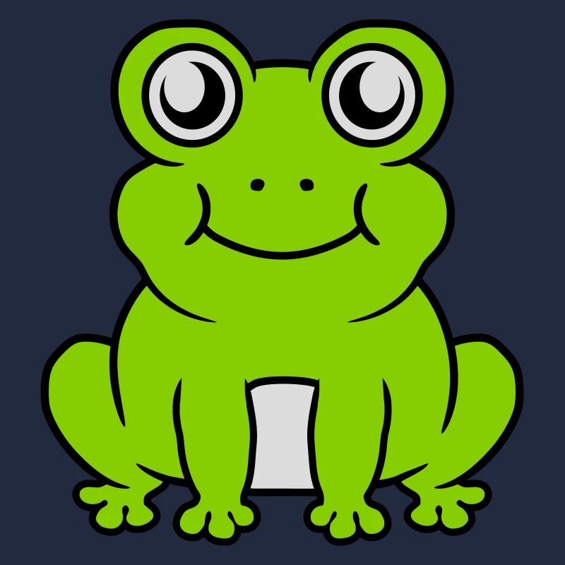 Petite grenouille douce assise