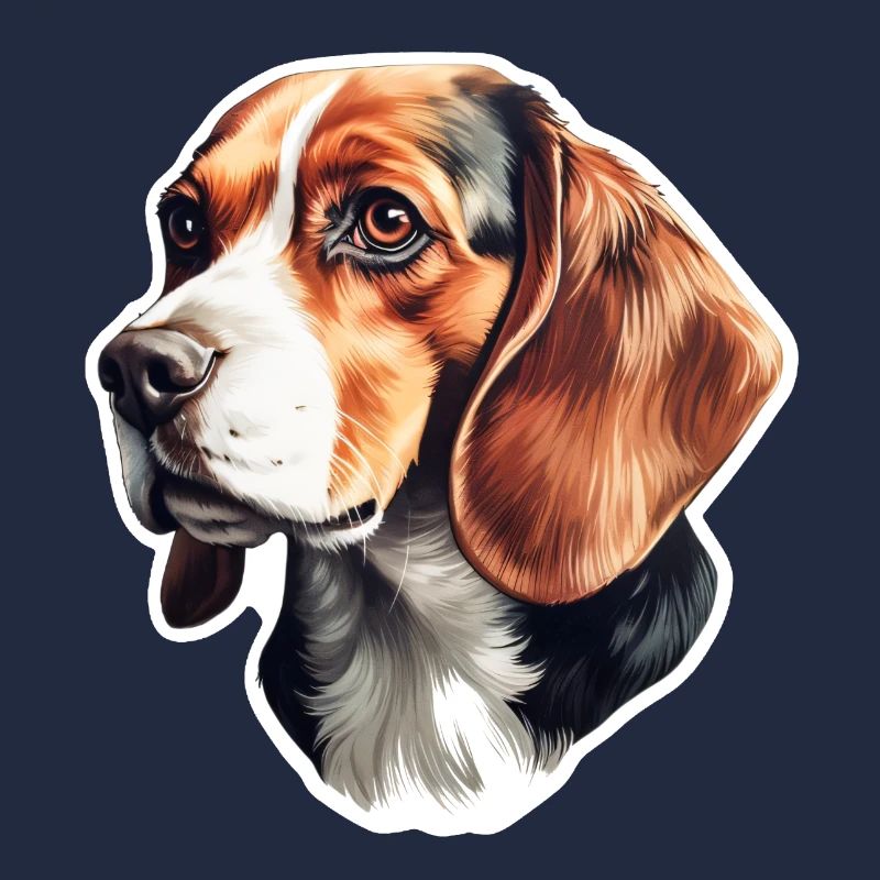 Beagle Head Side View