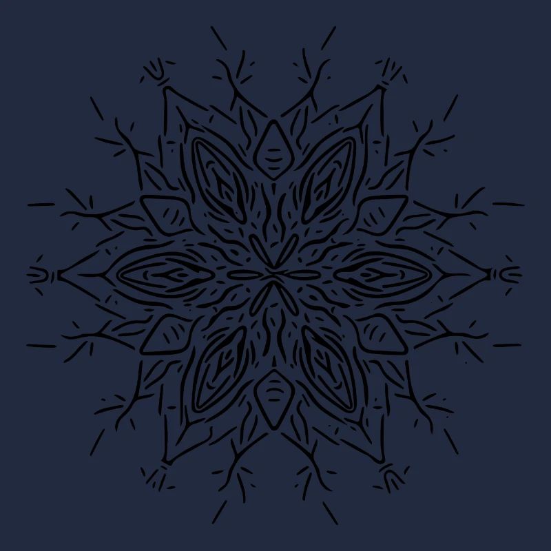 Mandala Flower Lines Shape Pattern