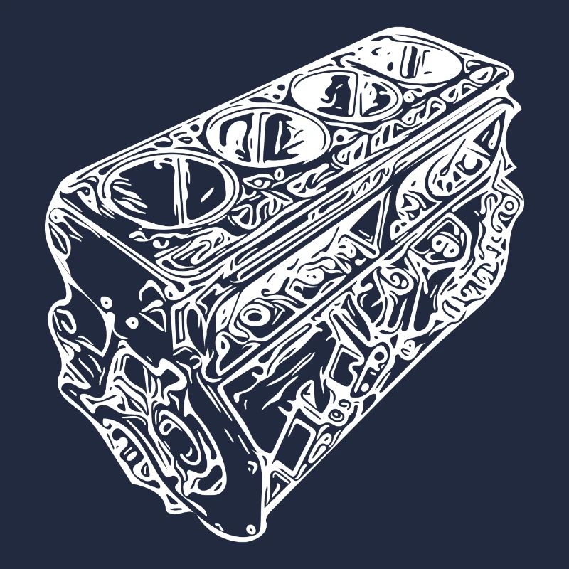Auto Engine Block Cylinder Displacement Fan