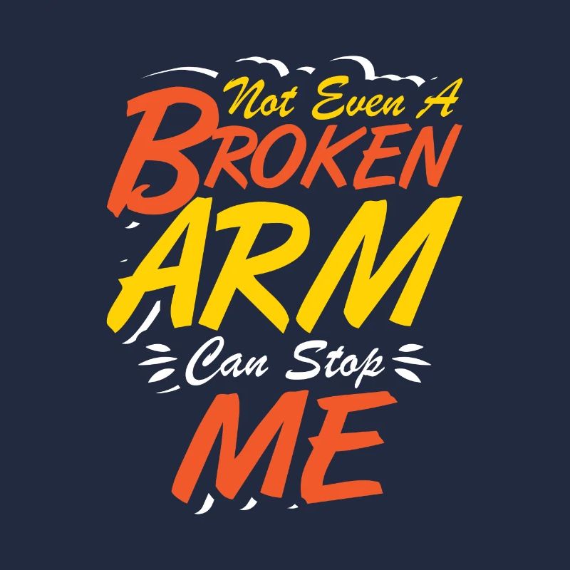 Not even a broken arm can stop me