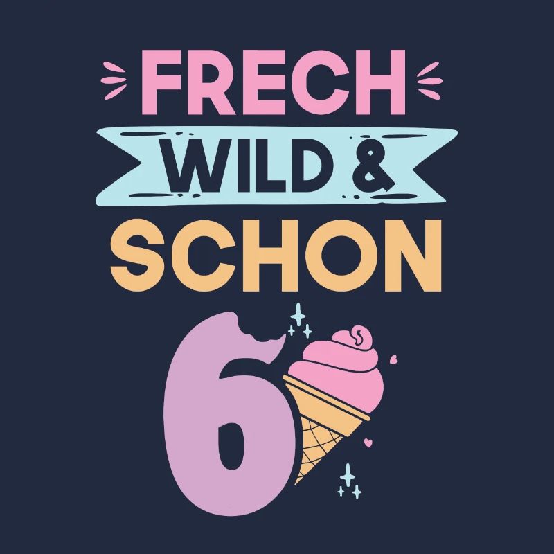 6 Jahre Geburtstag Junge Mädchen Eis essen