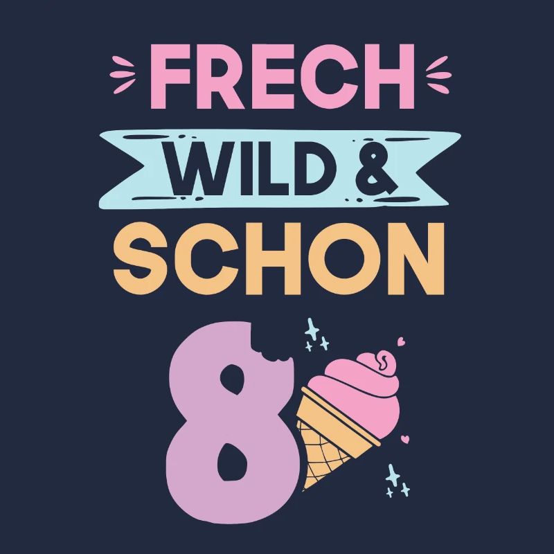 8 Jahre Geburtstag Junge Mädchen Eis essen