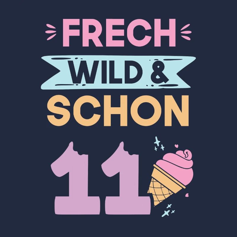 11 Jahre Geburtstag Junge Mädchen Eis essen