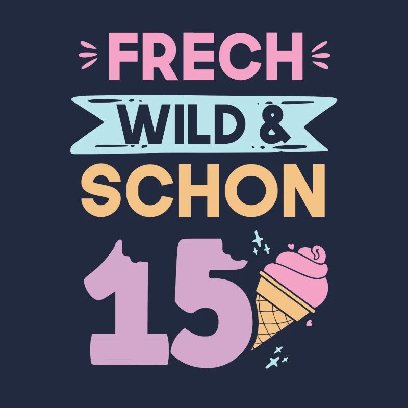15 Jahre Geburtstag Junge Mädchen Eis essen