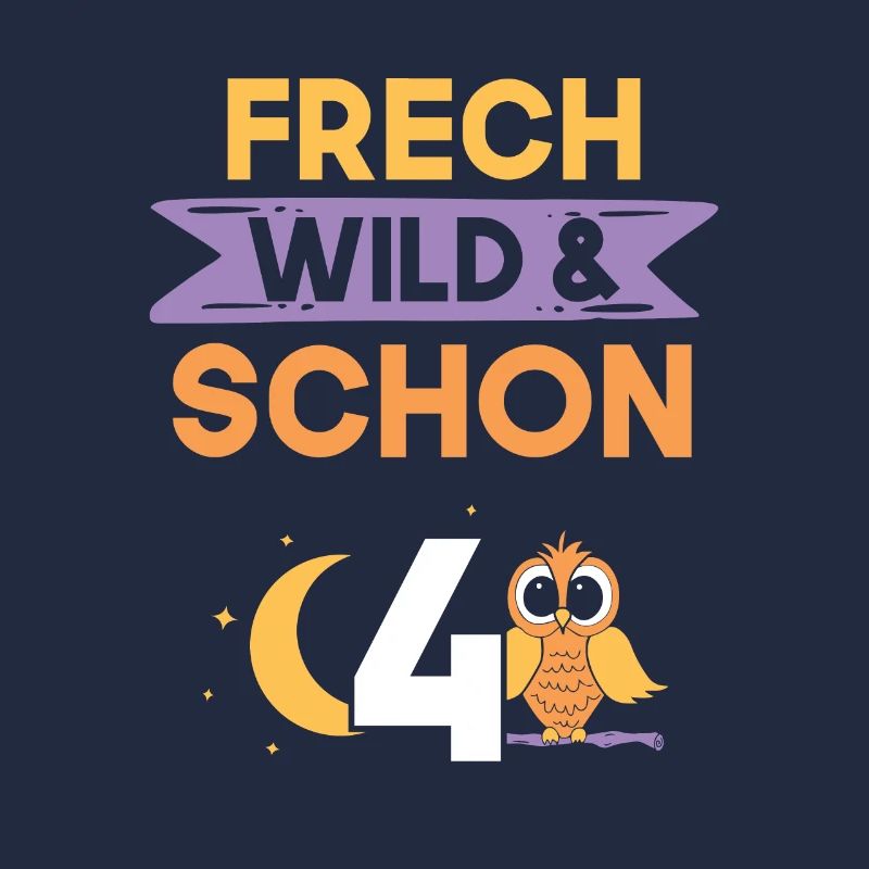 4 Jahre Geburtstag Junge Mädchen Eule