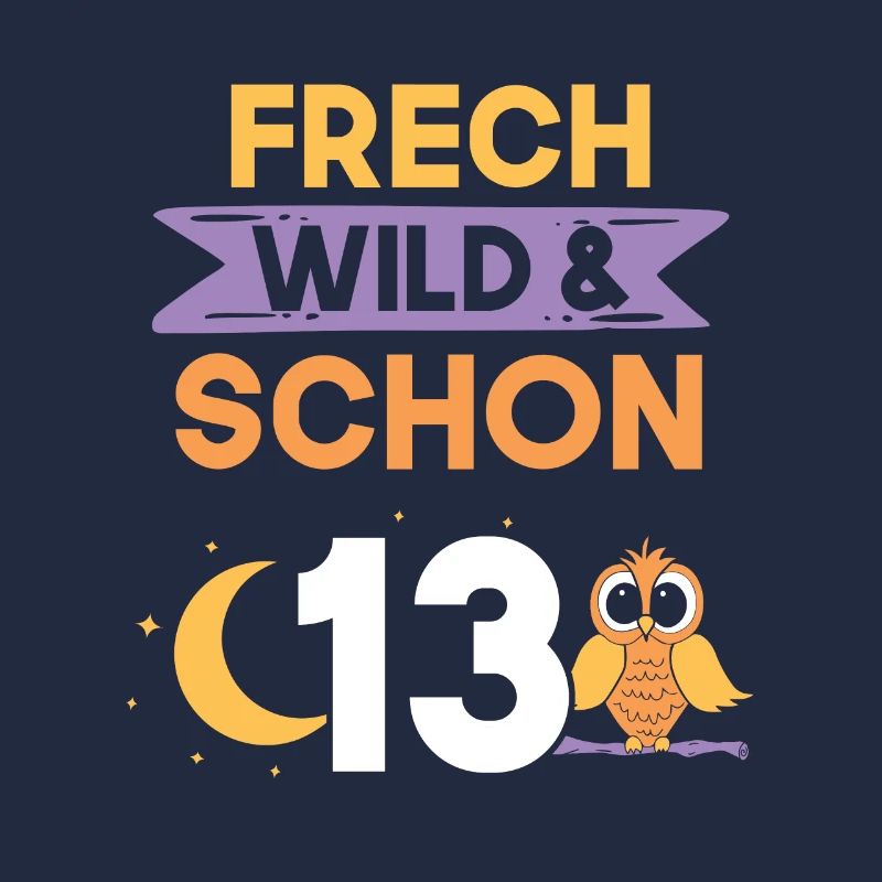 13 Jahre Geburtstag Junge Mädchen Eule