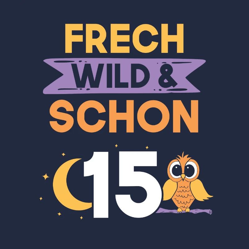 15 Jahre Geburtstag Junge Mädchen Eule