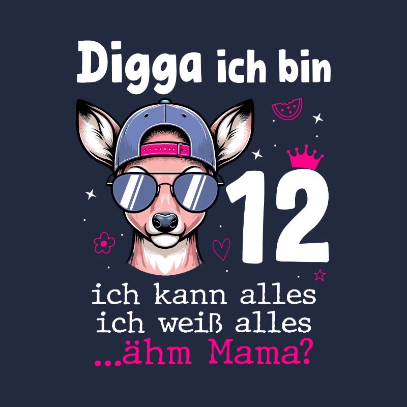 Digga Ich Bin 12 Kindergeburtstag Mädchen