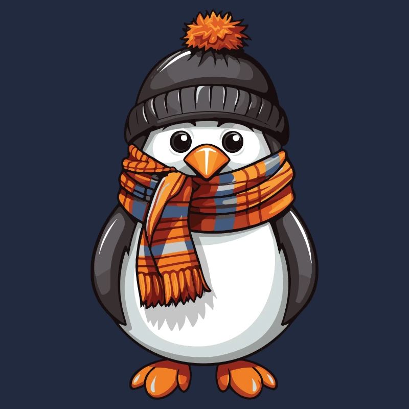 Pinguin Winter Comic