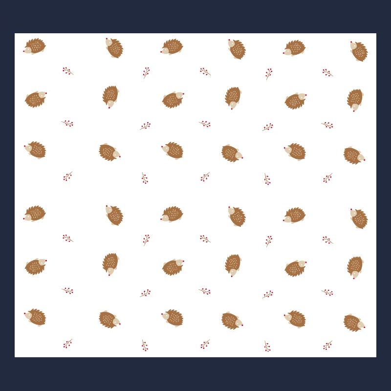 Hedgehog allover pattern