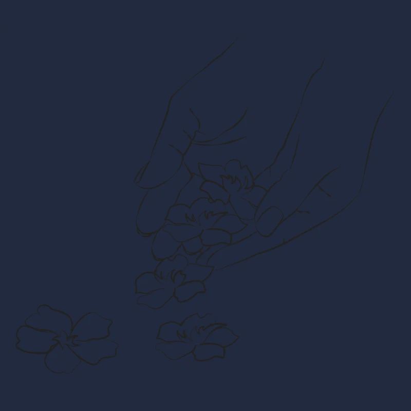 line art hand