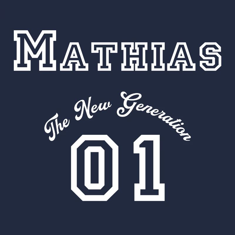 First name: Mathias - "The New Generation", White