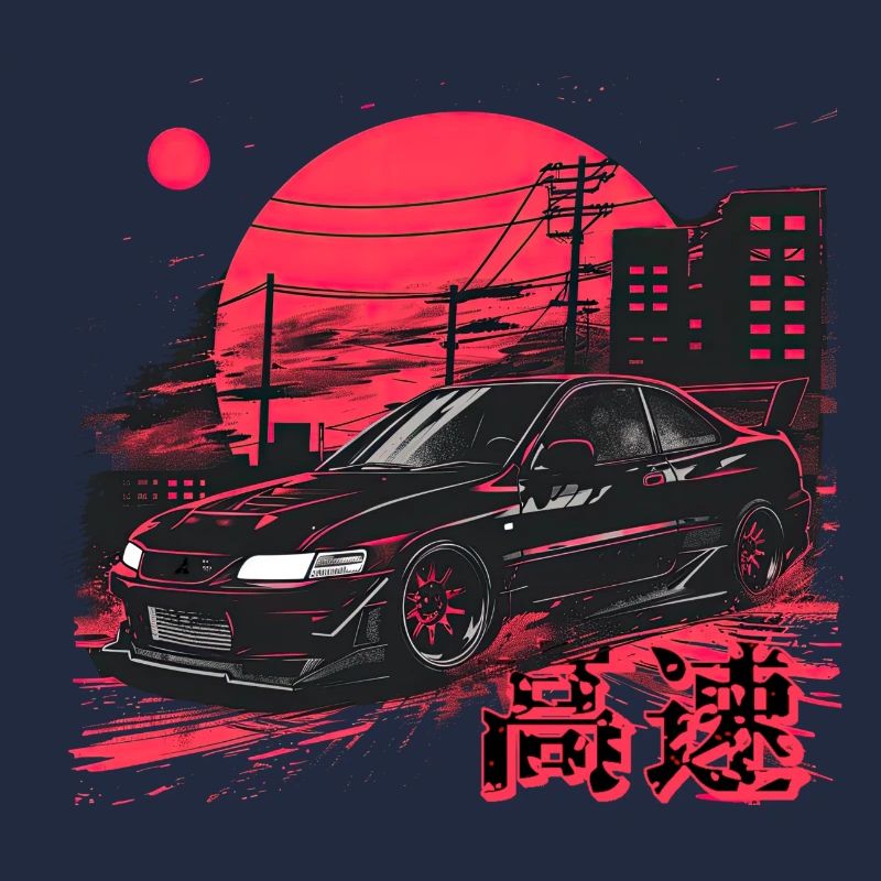 Lancer Evo noir | JDM classique
