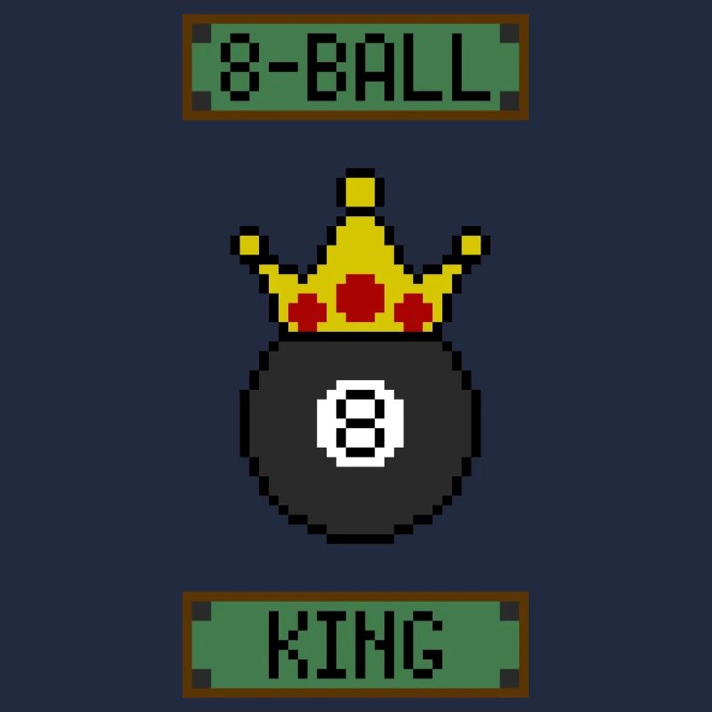 Retro 8-Bit 8-Ball King
