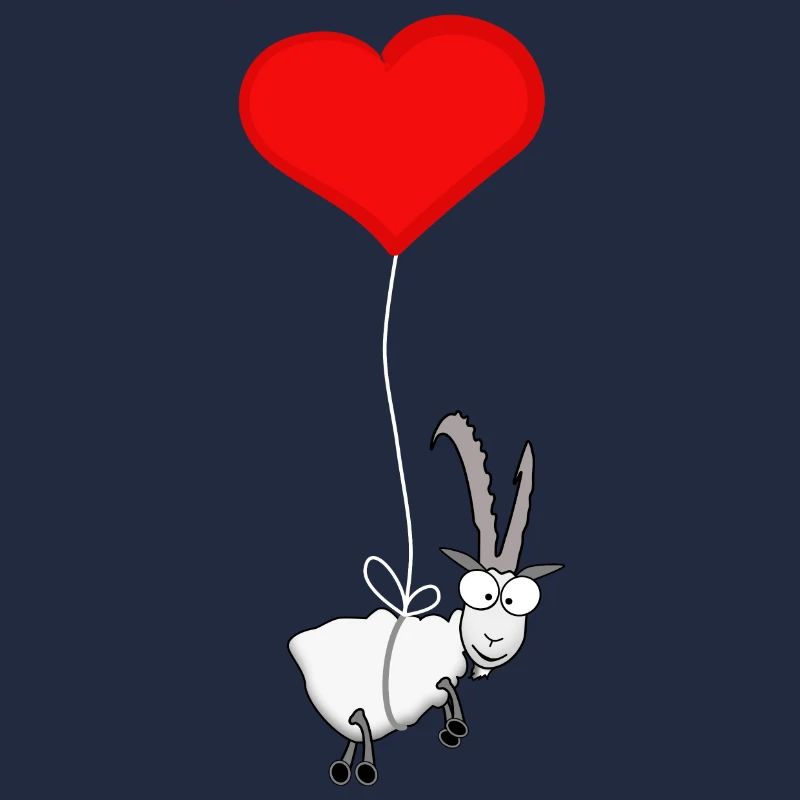 Steinbock mit Herzchen