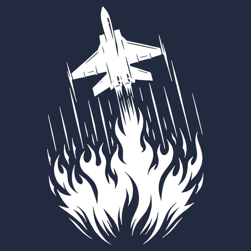 Fighter Jet Model Airplane Fire Flames Flight