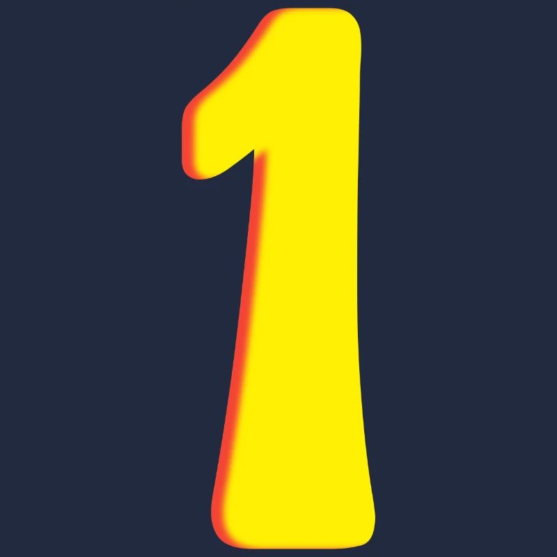 Nummer Eins Gelb - One - Einser