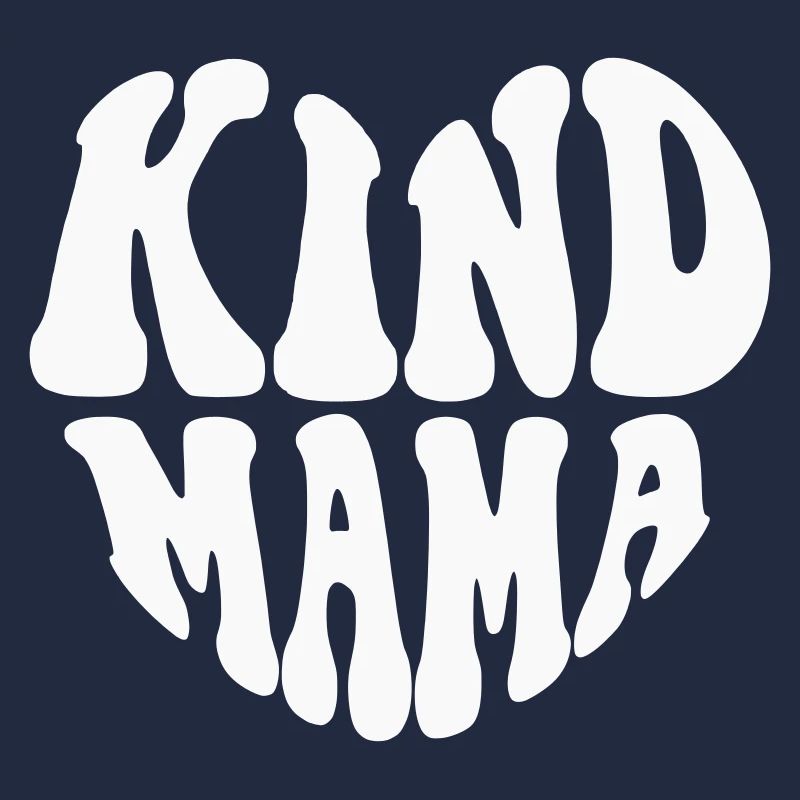 Kind Mama Heart Logo – Anpassbare Farbe