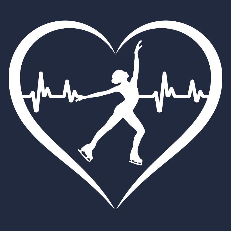 Eiskunstläuferin Eisläuferin Eislauf Herzschlag