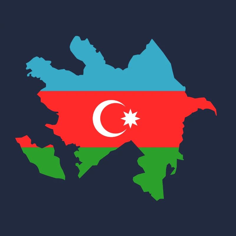 Azerbaijan as flag