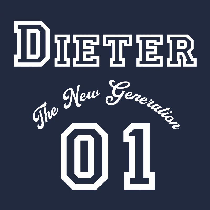 First name Dieter- "The New Generation", white