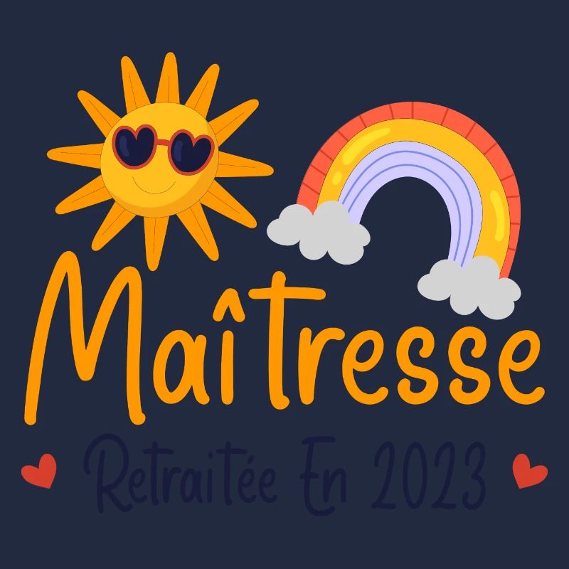 Maitresse retraitée 2023 cadeau maîtresse d'école