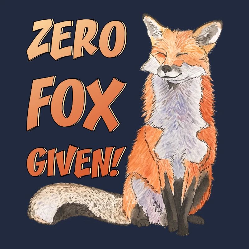 Zero Fox given No Fox given niedliche Fuchs