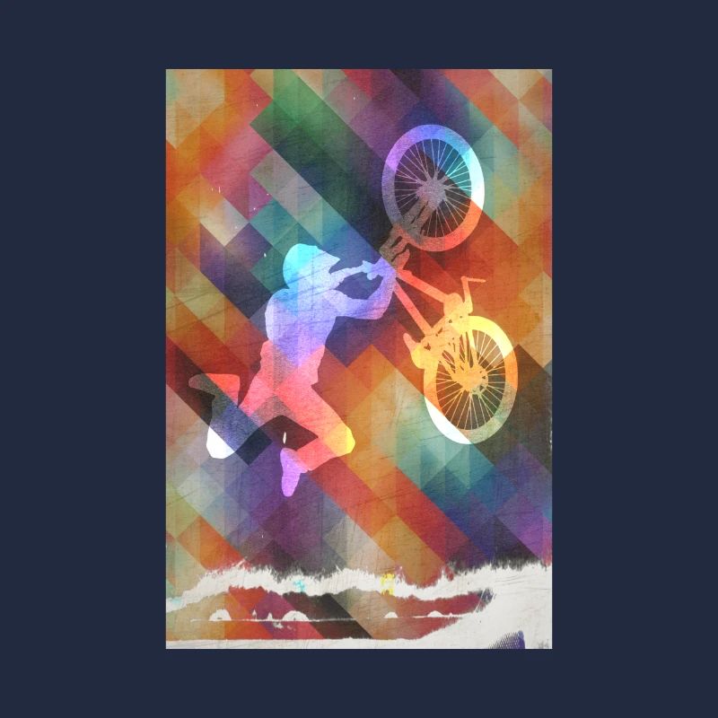 Colorful BMX motif