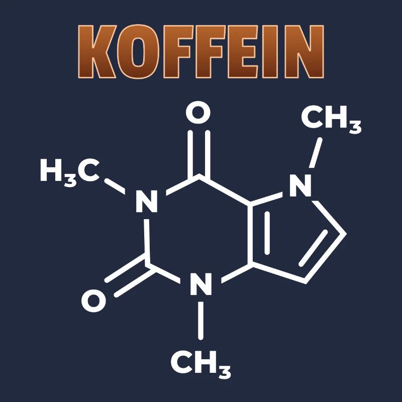 Caffeine Chemical Formula Coffee Addicted Gift