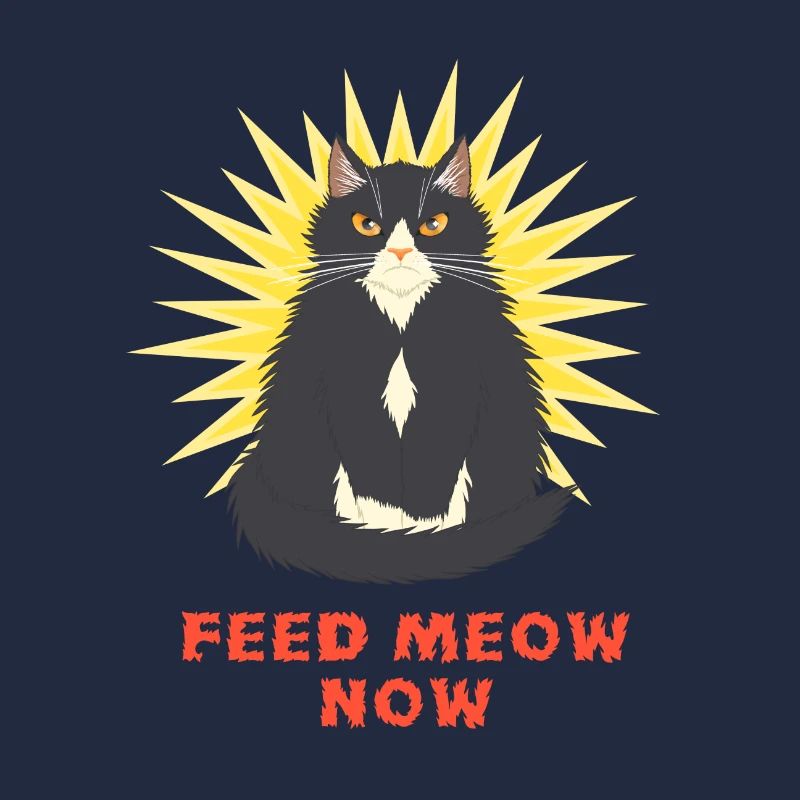 Feed Meow Now - Drôle de chat smoking agacé