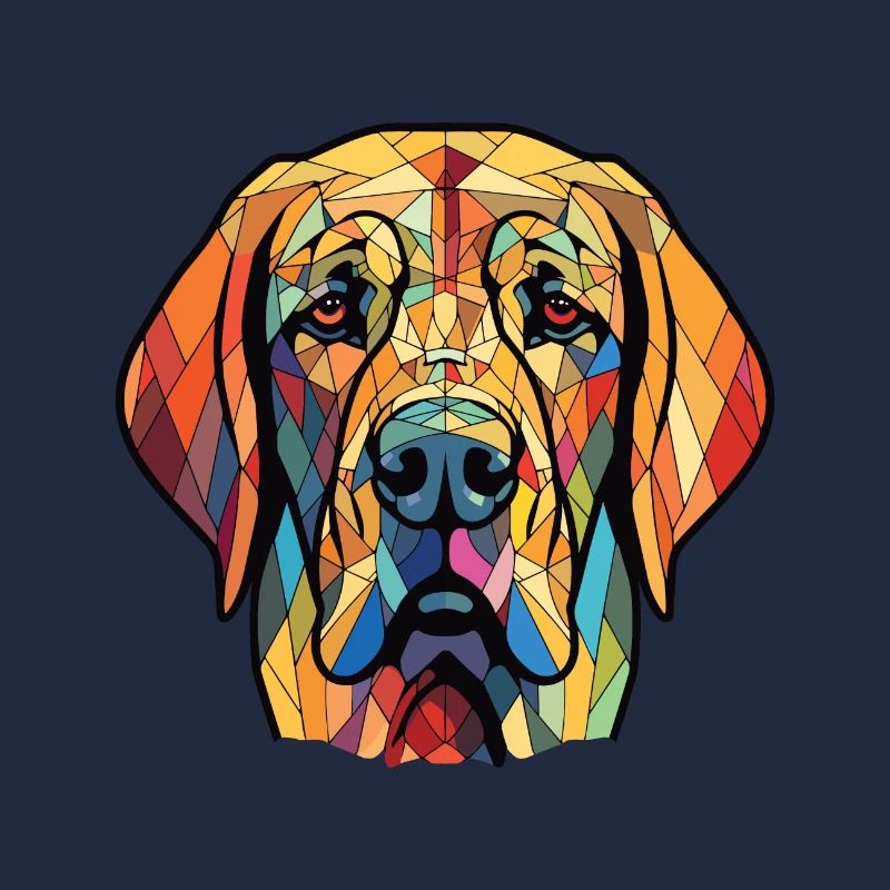 Spanischer Mastiff Hunderasse Aquarell Illustration