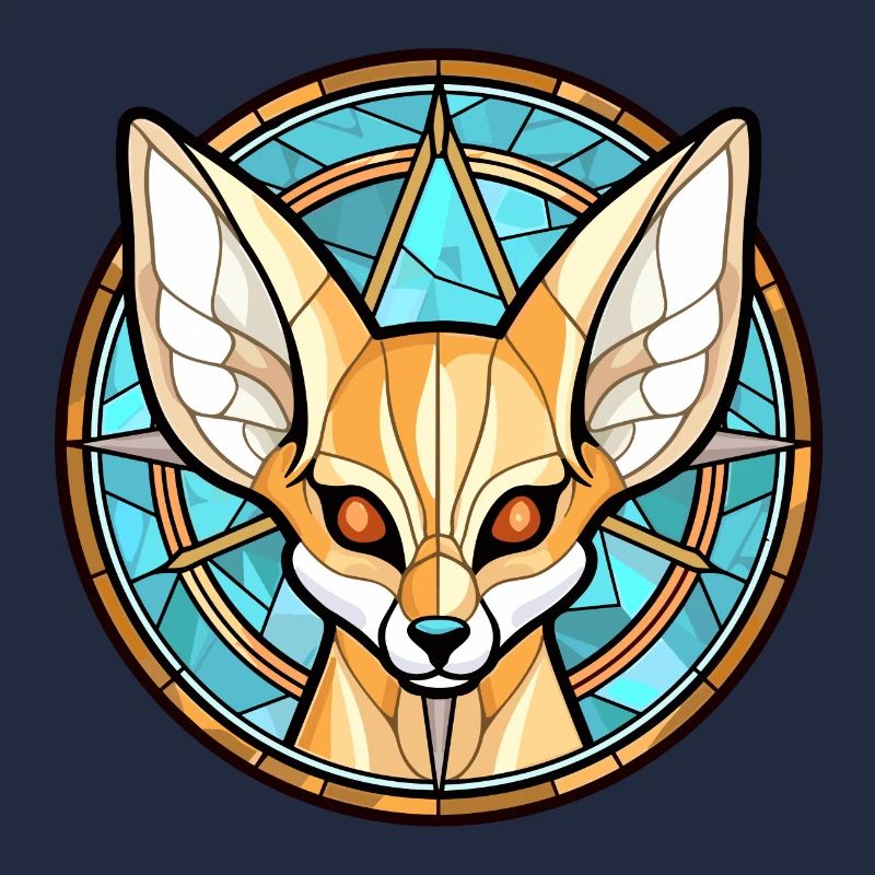 Fennec Fox bunte Aquarell-Tierillustration